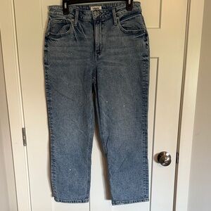Edge Blue High-Rise Slim Jeans